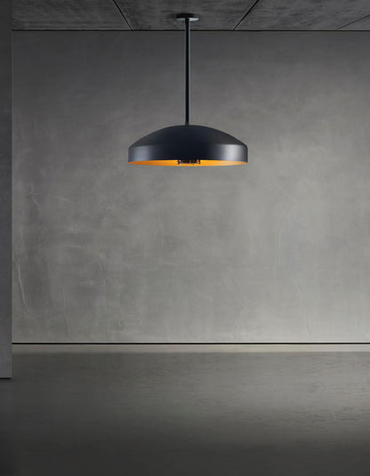 HEATSAIL DISC PT Coal takhengt varmelampe med integrert lys – Piet Boon design