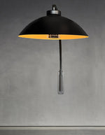 HEATSAIL DOME BB Midnight veggmontert terrassevarmer med integrert lys