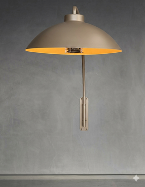 HEATSAIL DOME BB Silk veggmontert terrassevarmer med integrert lys