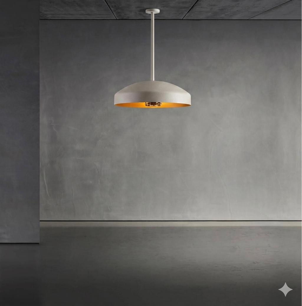 HEATSAIL DISC PT Silk Dust takhengt varmelampe med integrert lys – Piet Boon design