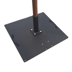 Danieli Metal50- Metallbase til Parasoll – Kvadratisk Fot i Sink