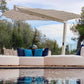 HEATSAIL LEAF premium terrasseparasoll med varme og LED-lys